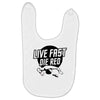 live fast die red Baby Bibs