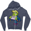 monster cartoon character 14 Zipper Hoodie