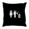 bla bla bla  fun shirt herrentag kult Throw Pillow