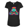 deep sea fang Maternity Scoop Neck T-shirt