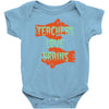 teachers love brains Baby Bodysuit