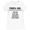 March Girl Ladies Fitted T-Shirt