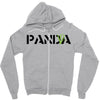 Panda Write T-Shirt Zipper Hoodie