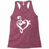 musik notes Racerback Tank
