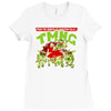 no pizza after midnight! Ladies Fitted T-Shirt