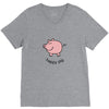 happy pig V-Neck Tee