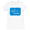 suck it trebek Ladies Fitted T-Shirt