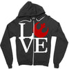 love rebels Zipper Hoodie
