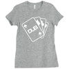 pokercards Ladies Fitted T-Shirt