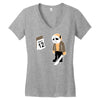 friday the 12th funny horror movie Women's V-Neck T-Shirt