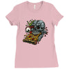 pizzaskull sticker original Ladies Fitted T-Shirt