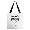 Dancer Growing Tote Bags
