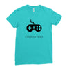 custom texti Ladies Fitted T-Shirt