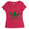 addicted ~ mens funny Women's Triblend Scoop T-shirt