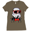 hipster trooper Ladies Fitted T-Shirt