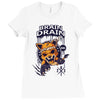 brain drain fox Ladies Fitted T-Shirt