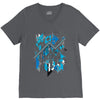 blue vectorfunk V-Neck Tee