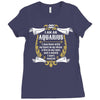 I Am An Aquarius Ladies Fitted T-Shirt
