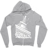paris france eiffel tower Zipper Hoodie