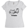 Hi Babe Women's Triblend Scoop T-shirt
