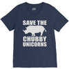 save the chubby unicorns V-Neck Tee