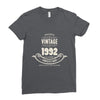 premium vintage 1992 classic perfectly aged limited edition Ladies Fitted T-Shirt