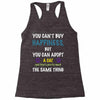 you can't buy happiness, but you can adopt a cat and that's pretty muc Racerback Tank