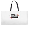 blessed mommy  flower Weekender Totes