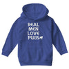 real men love pugs Youth Hoodie