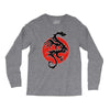 sun dragon with pearl   black red white Long Sleeve Shirts