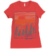 camp river Ladies Fitted T-Shirt