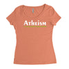 atheism funny retro religion jesus christ believer comic god Women's Triblend Scoop T-shirt