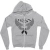 my hero is now my angel stomach cancer awreness Zipper Hoodie