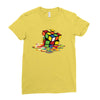 Rubik Cube Ladies Fitted T-Shirt