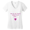 this is my heart when i see you Women's V-Neck T-Shirt