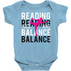 Reading Yoga Wine Balance Baby Onesie