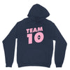 team 10 light pink Unisex Hoodie