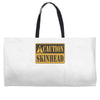 caution skinhead, ideal birthday gift or present Weekender Totes