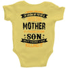 Super Cool Mother Of A Freaking Awesome Son Baby Onesie