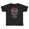 rose sugar skull Toddler T-shirt