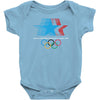 retro los angeles 1984 olympic games Baby Onesie