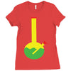 rasta bong water pipe slide insert stem filtered Ladies Fitted T-Shirt