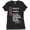 in the garage working on my honda Ladies Fitted T-Shirt