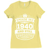 Made In 1940 And Still Awesome Ladies Fitted T-Shirt
