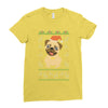 ugly sweater dog Ladies Fitted T-Shirt