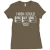 i wish i could ctrl alt del you Ladies Fitted T-Shirt