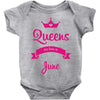 queens are born in june Baby Onesie