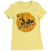 down rowdy the dog Ladies Fitted T-Shirt