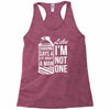 shaving says a lot about a man like Racerback Tank