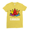Canada Leaf LGBT Ladies Fitted T-Shirt